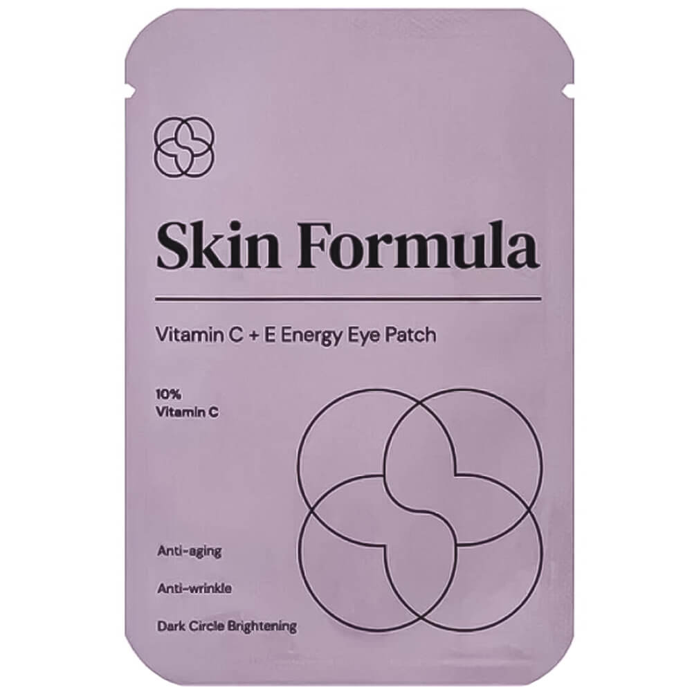 Тонизирующие патчи от тёмных кругов с 10% витамина C Skin Formula Vitamin C+E Energy Eye Patch, 2 шт